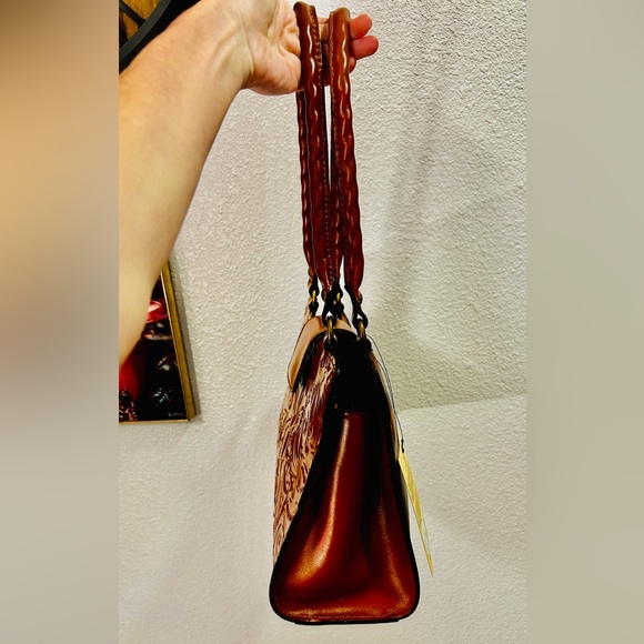 Patricia Nash Embossed Leather Shoulder Bag Tooled Collection Brown Renzo NWT - Picture 4 of 8